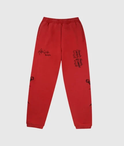 Unknown London Dagger Joggers Red 3