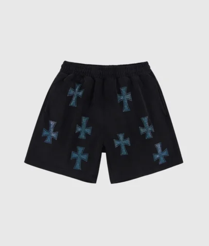 Unknown London Rhinestone Shorts Black 2