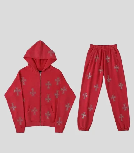 YDBHAD Mens Vintage Print Jogging Suit Baggy Harajuku Tracksuit 1 1